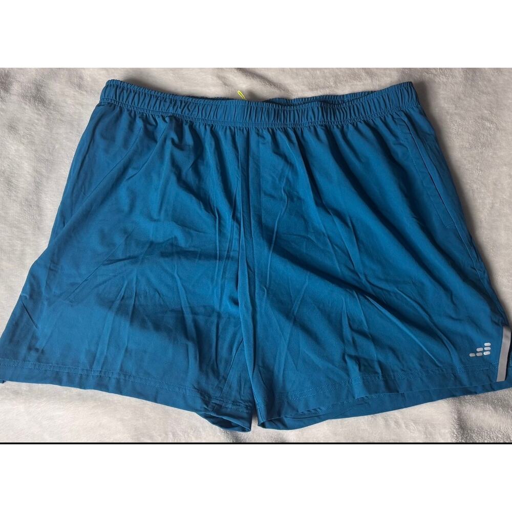 BCG Men’s Large Dark Teal Running Shorts With Liner NWOTs